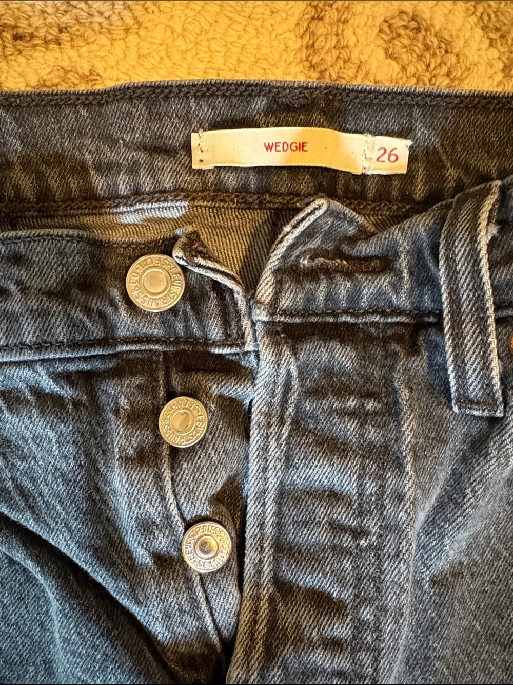Levi’s Wedgie Jeans black buttonfly